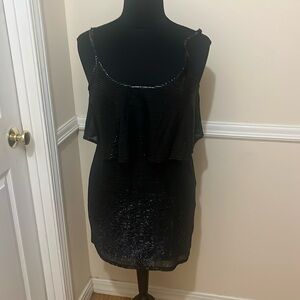 Black and silver party dress